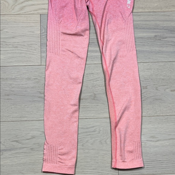 Gymshark Seamless Leggings Women's Size Small Ombre Pink /Orange - Picture 3 of 10